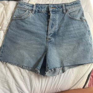ROLLA'S Blue Jean Shorts High-Waisted Distressed